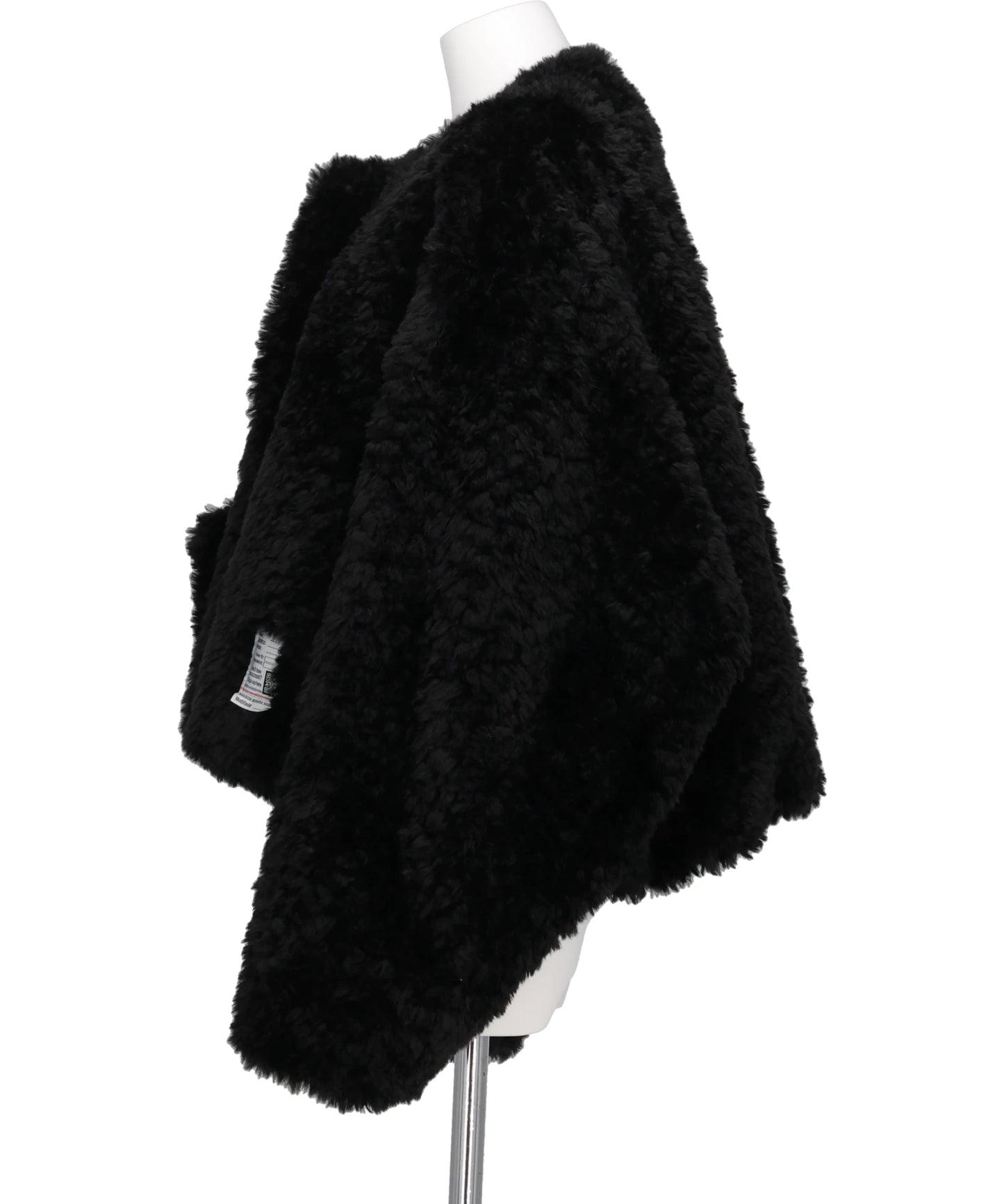 ROLL-UP HEM FAUX FUR BLOUSON
