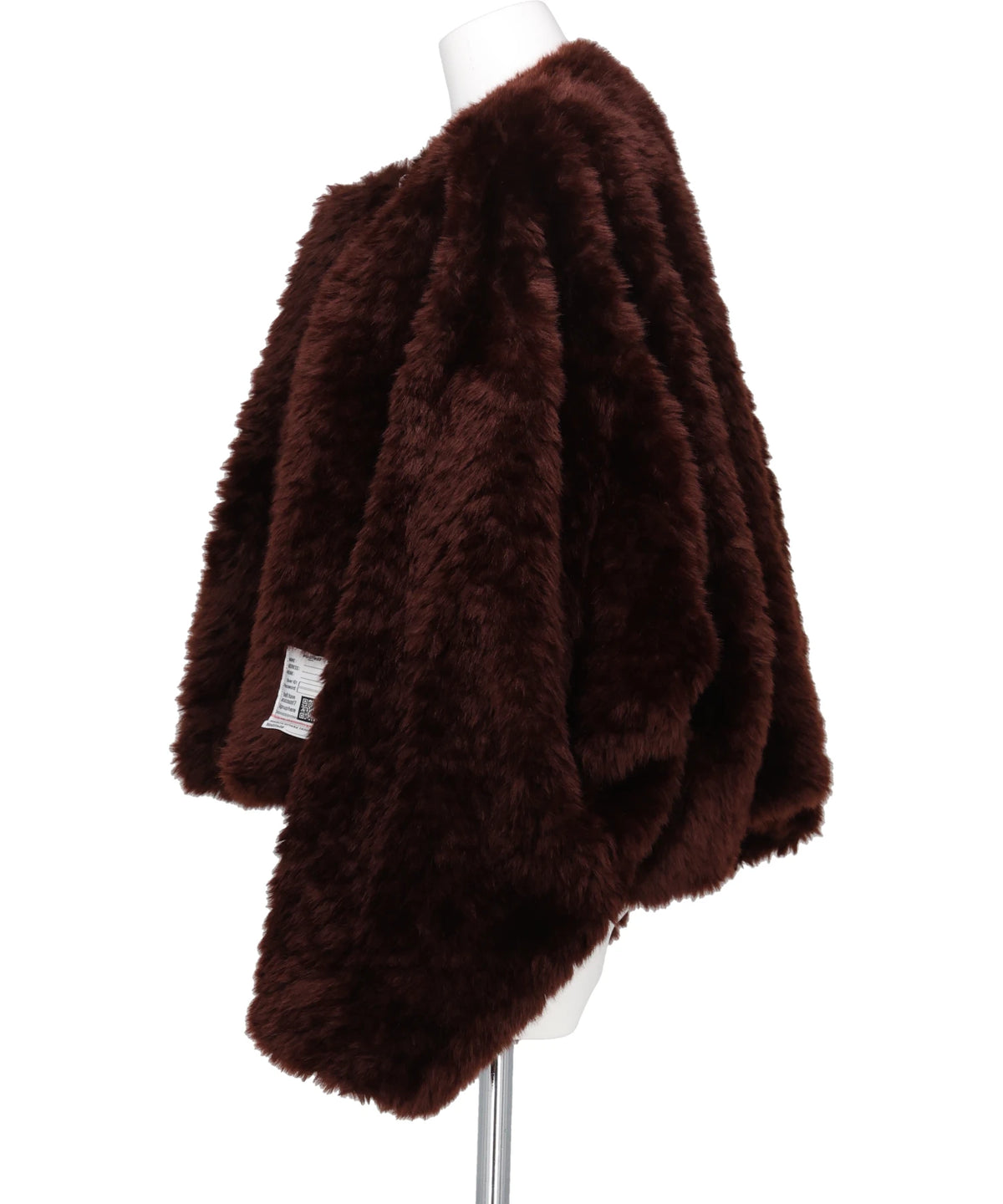 ROLL-UP HEM FAUX FUR BLOUSON