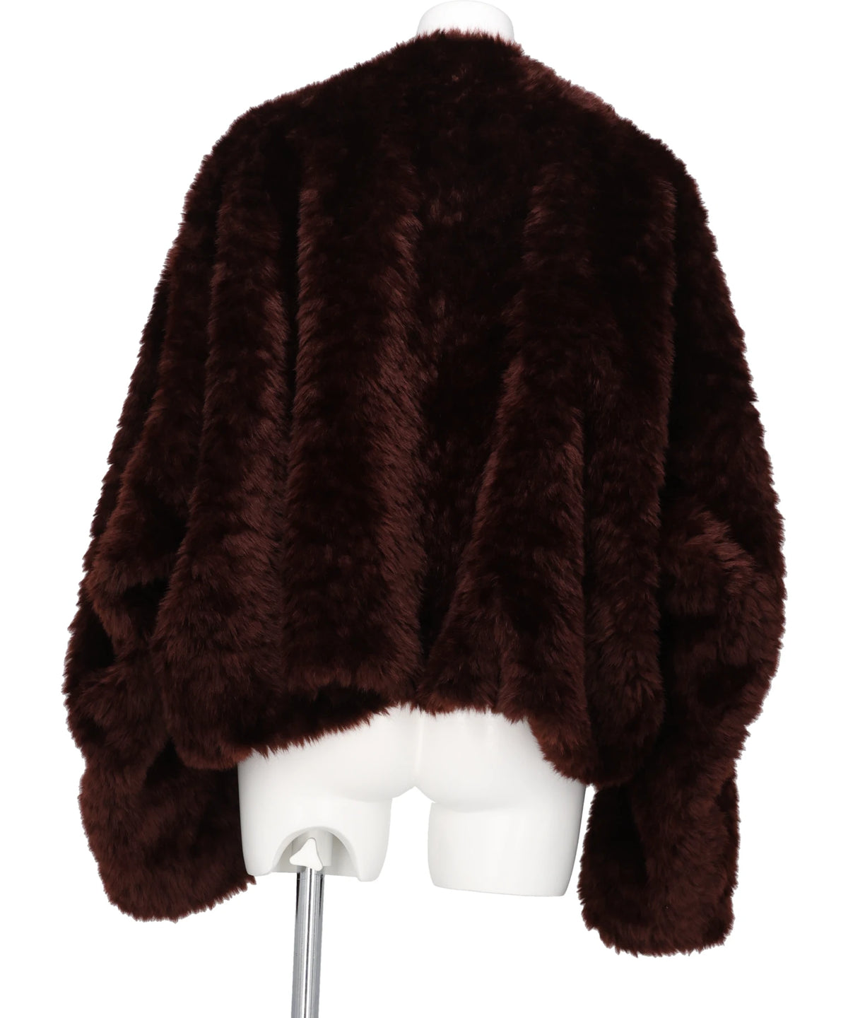 ROLL-UP HEM FAUX FUR BLOUSON