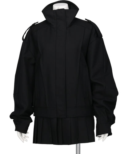 KILT-HEM ZIP BLOUSON