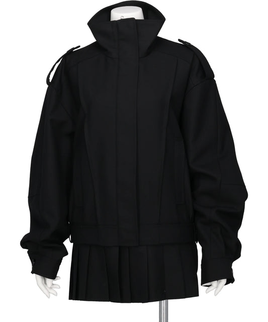 KILT-HEM ZIP BLOUSON
