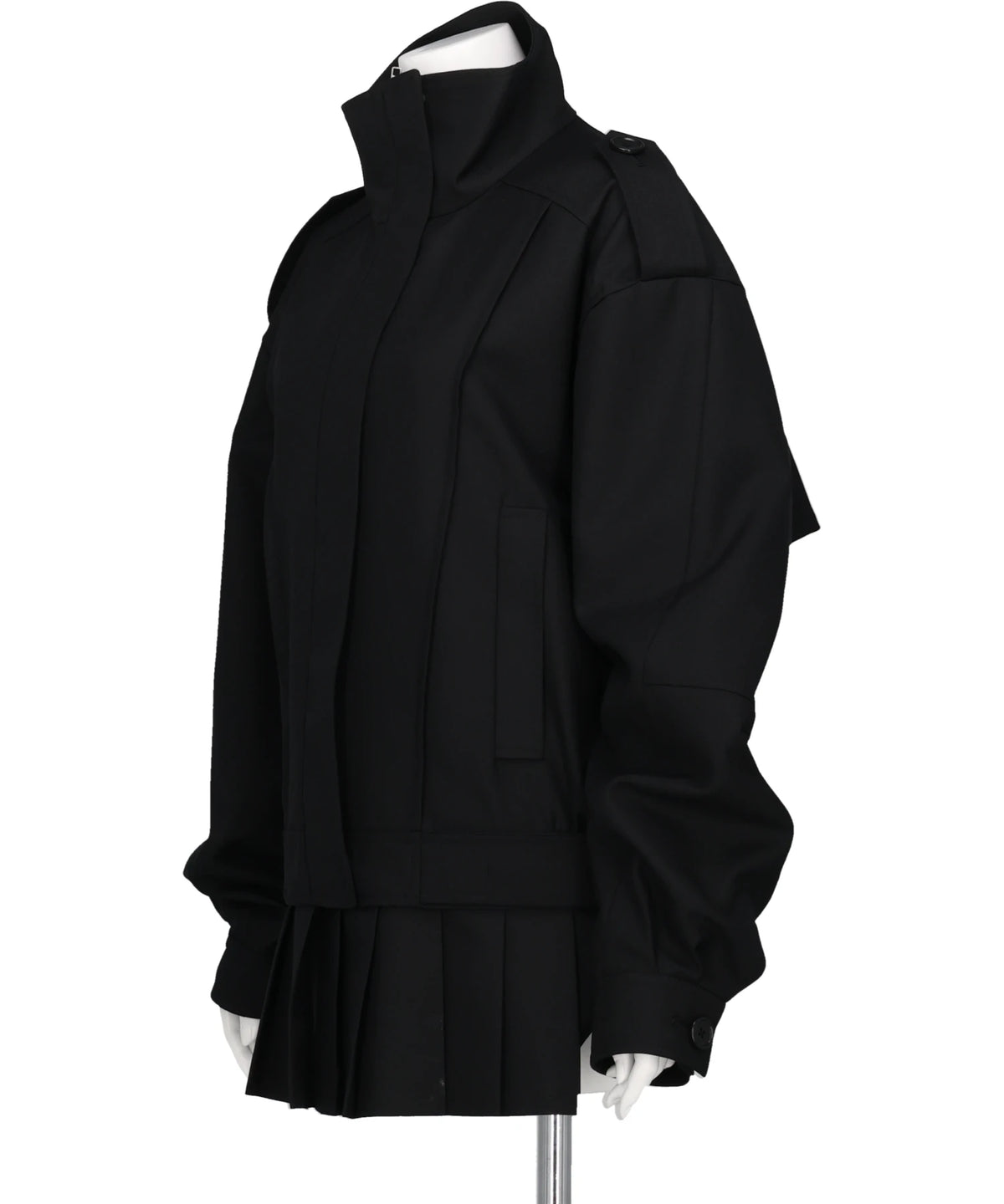 KILT-HEM ZIP BLOUSON