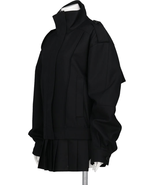 KILT-HEM ZIP BLOUSON