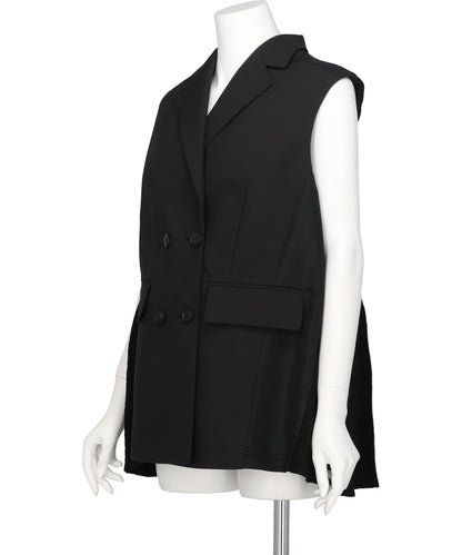 SPLIT TARTAN GILET