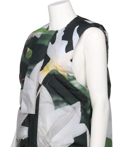 REVERSIBLE PRINTED DOWN VEST