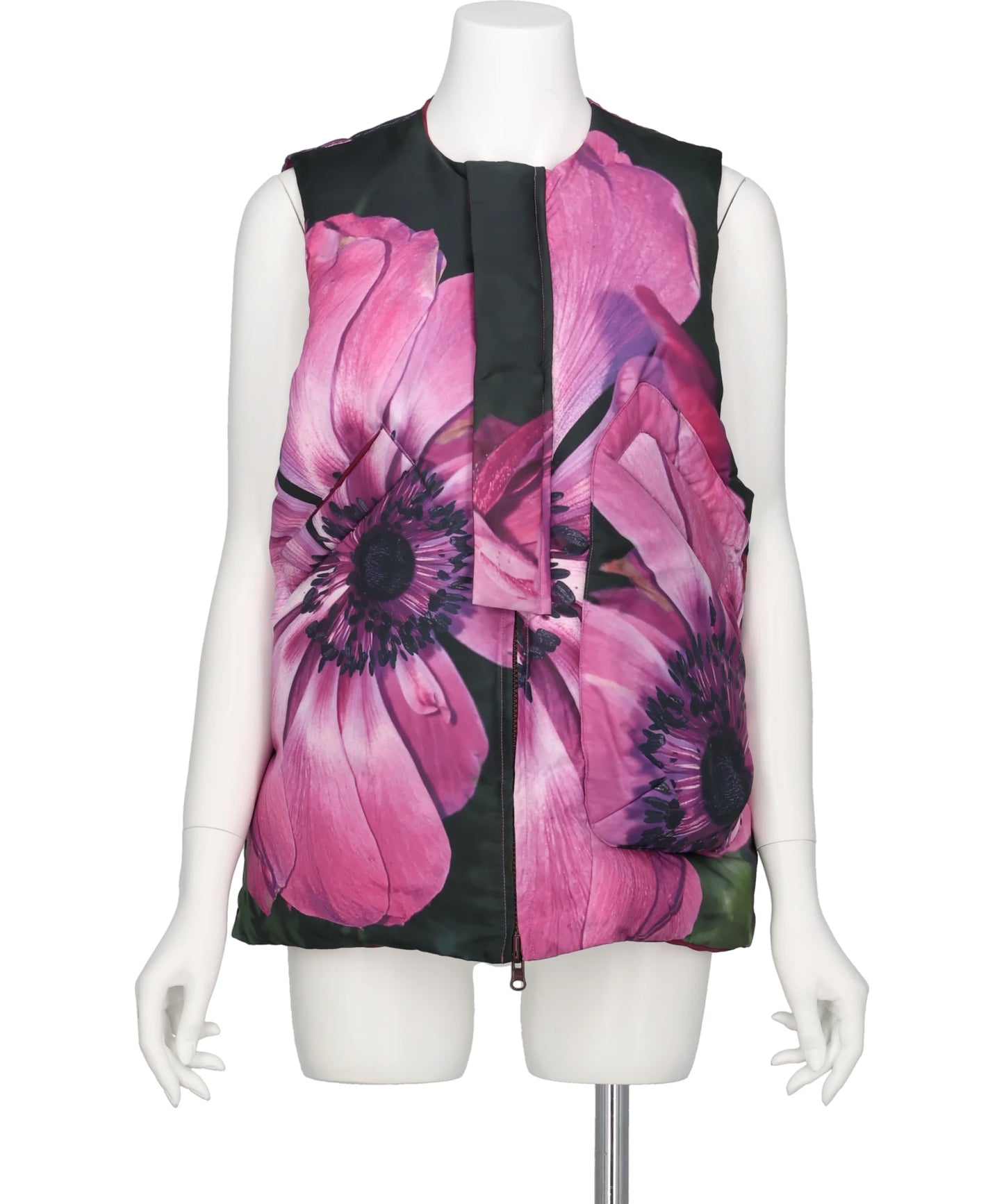 BIFURCATUM(ビフルカツム）2026AW REVERSIBLE PRINTED DOWN VEST 26AW-V001