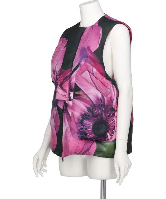 REVERSIBLE PRINTED DOWN VEST