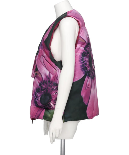 REVERSIBLE PRINTED DOWN VEST