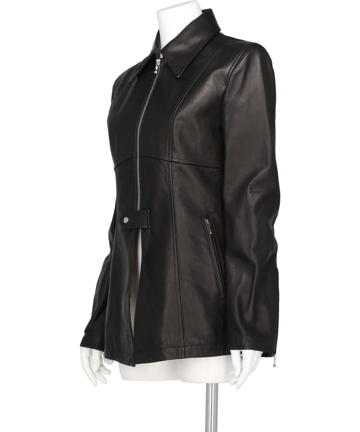 LEATHER ZIP JACKET