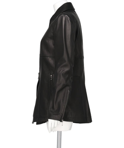 LEATHER ZIP JACKET