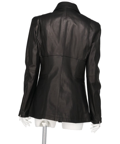 LEATHER ZIP JACKET
