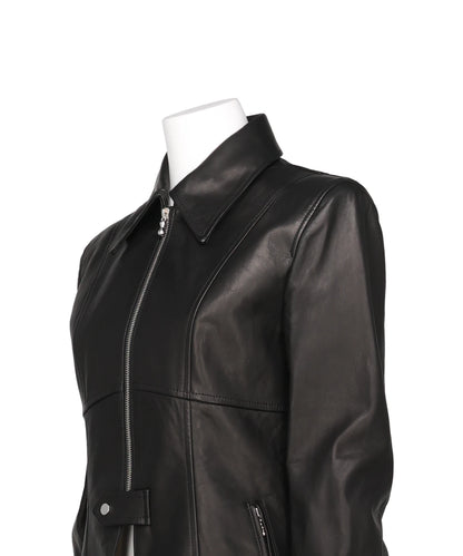 LEATHER ZIP JACKET