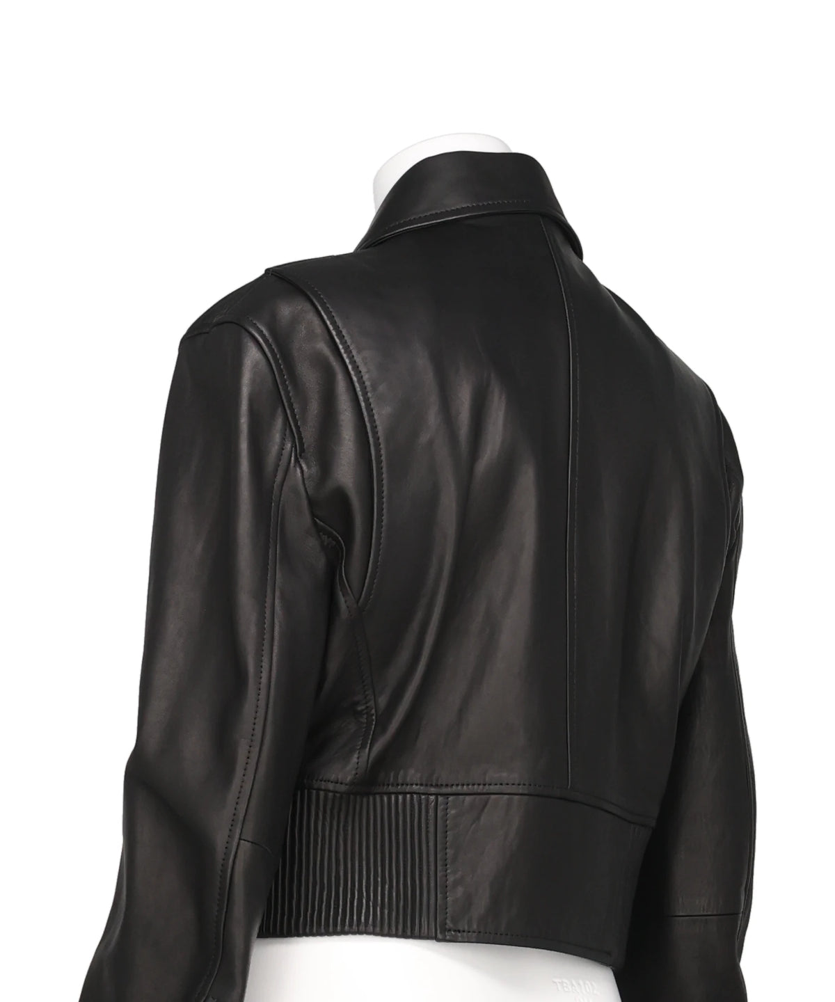 LEATHER SHORT ZIP JACKET