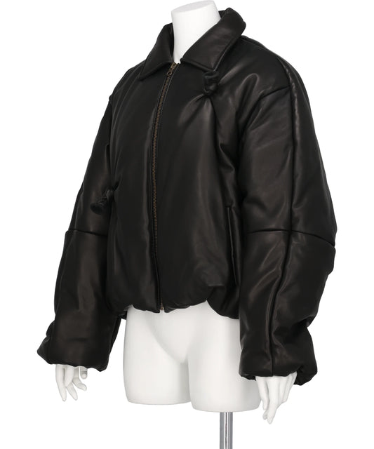 INFLATED BALLOON LEATHER JACKET