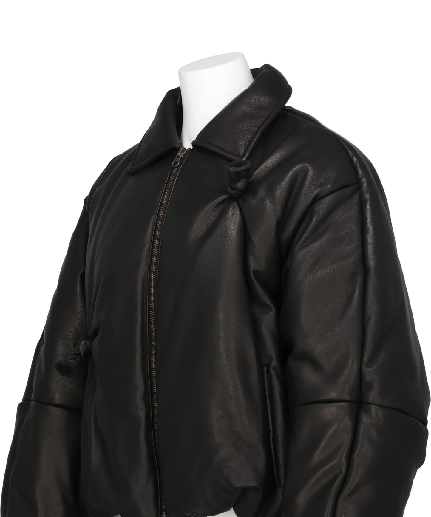 INFLATED BALLOON LEATHER JACKET