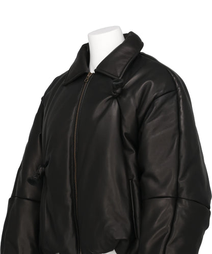 INFLATED BALLOON LEATHER JACKET
