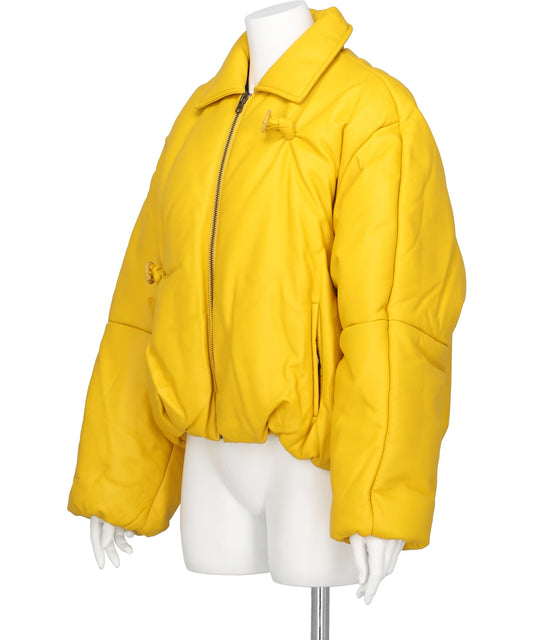 INFLATED BALLOON LEATHER JACKET