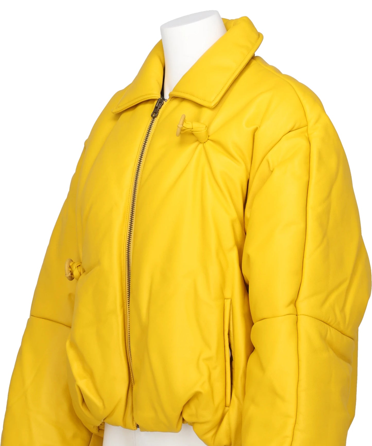 INFLATED BALLOON LEATHER JACKET