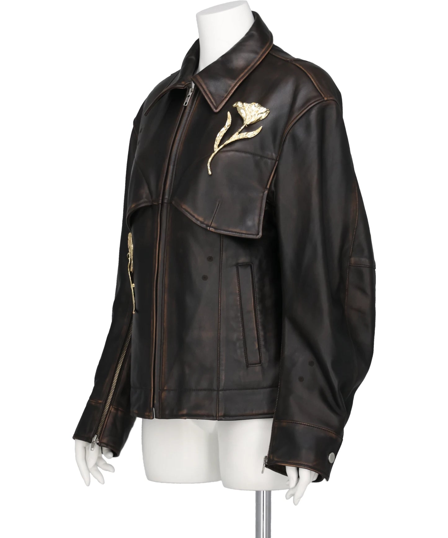 LEATHER BLOUSON