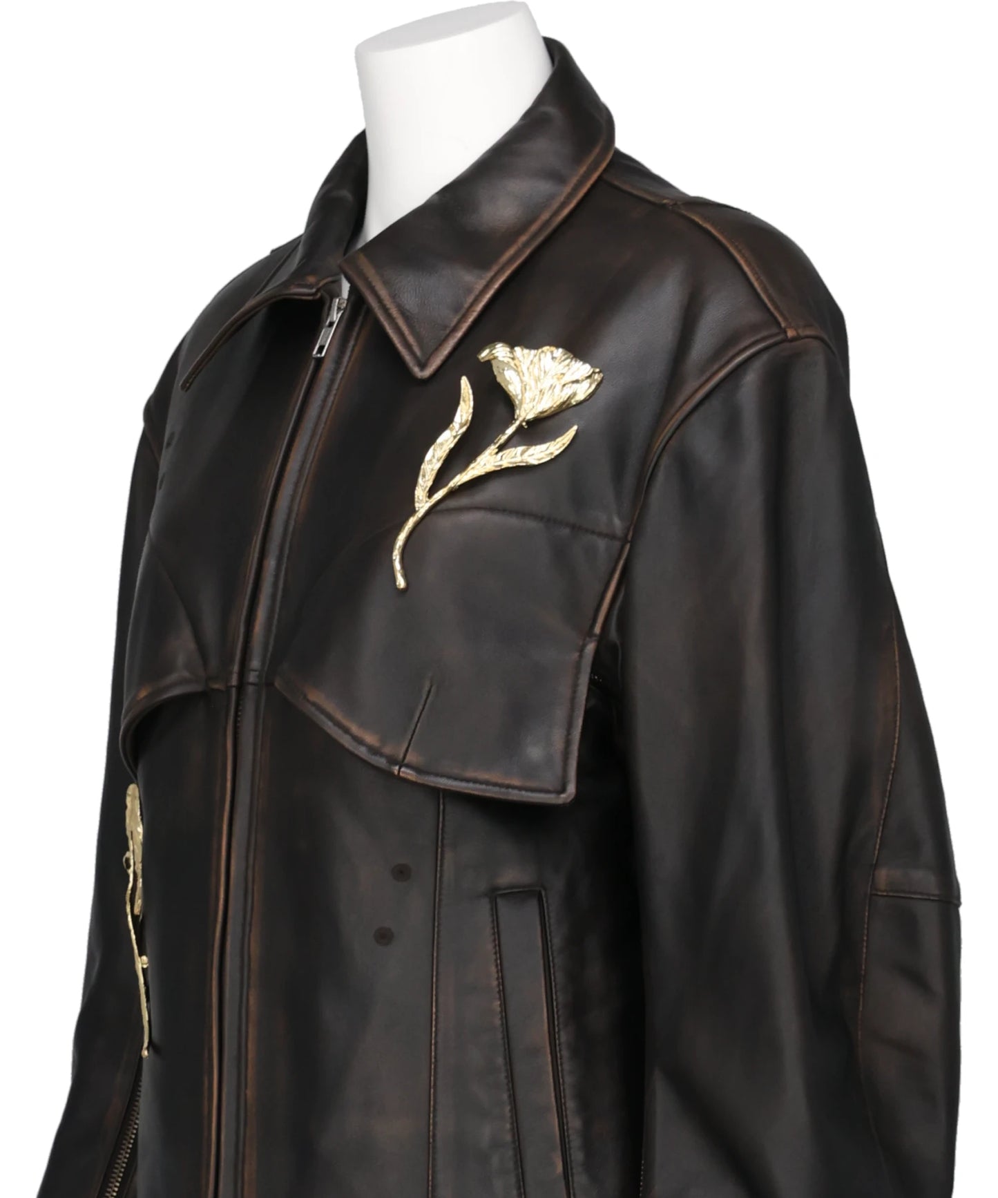 LEATHER BLOUSON