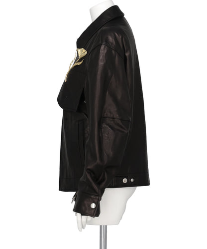 LEATHER BLOUSON