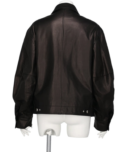 LEATHER BLOUSON