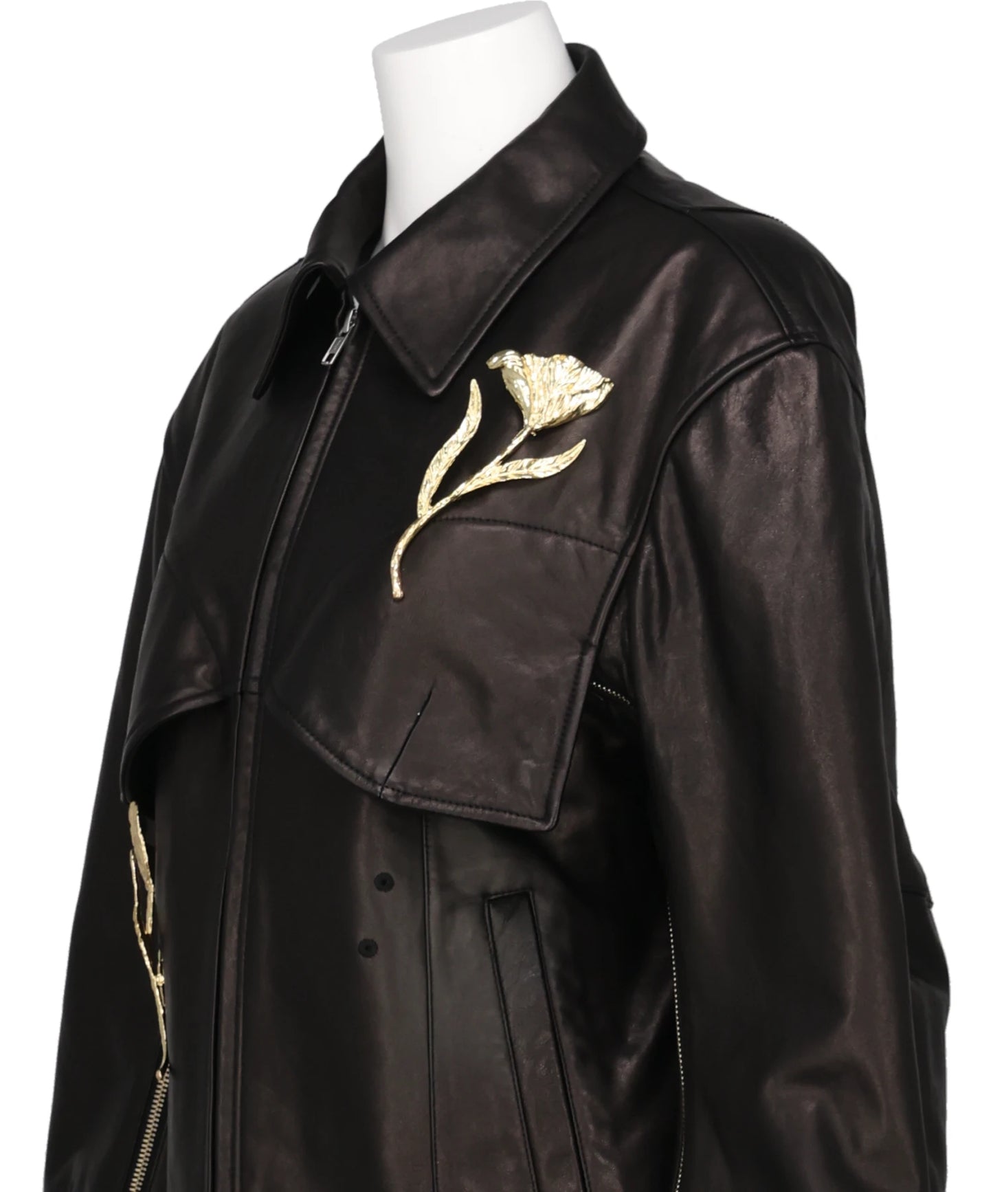 LEATHER BLOUSON