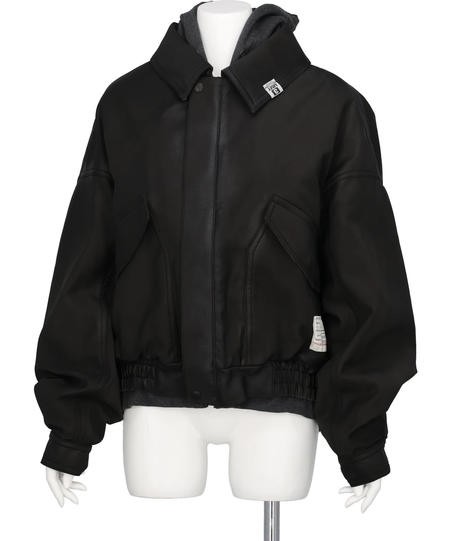 Maison MIHARA YASUHIRO(メゾンミハラヤスヒロ) LAYERED FAUX LEATHER BLOUSON