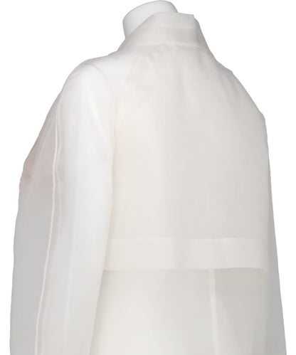 SHEER STUFFED CARNATION CAR COAT