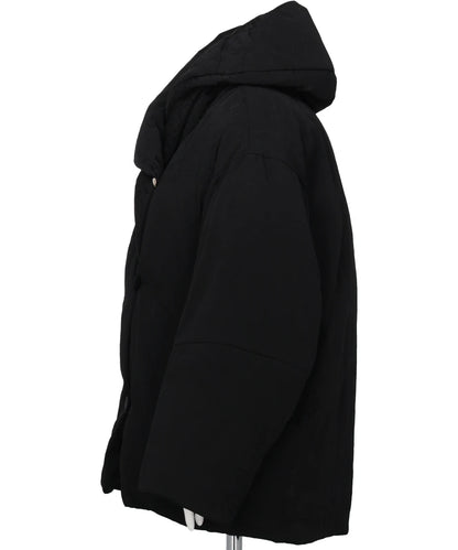 FLORAL JACQUARD ROUNDED DOWN JACKET