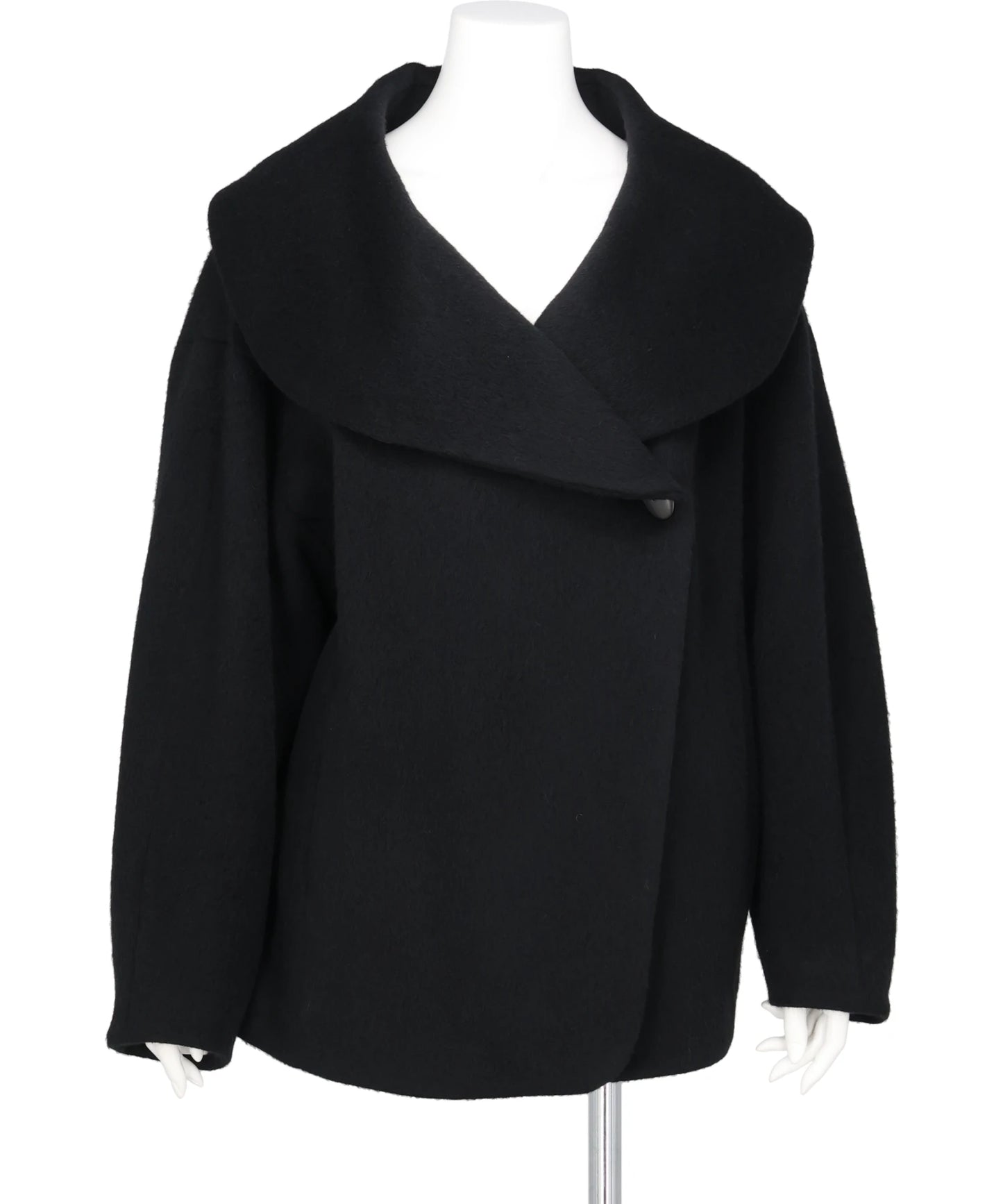 Mame Kurogouchi(マメクロゴウチ) WOOL ARUPAKA SHAWL COLLAR SHORT COAT