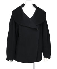 Mame Kurogouchi(マメクロゴウチ) WOOL ARUPAKA SHAWL COLLAR SHORT COAT