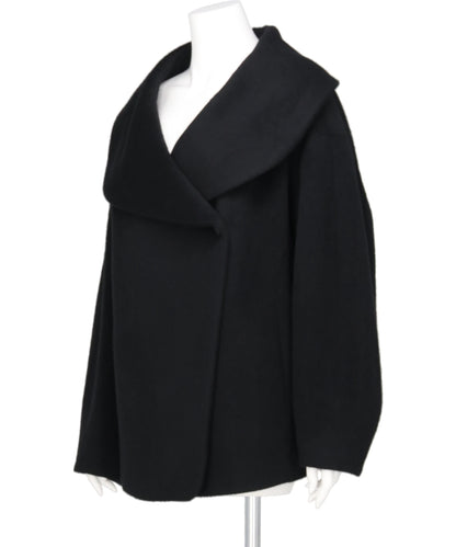 WOOL ARUPAKA SHAWL COLLAR SHORT COAT