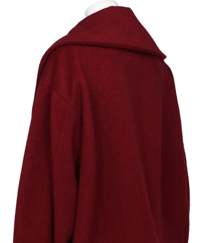 WOOL ARUPAKA SHAWL COLLAR SHORT COAT
