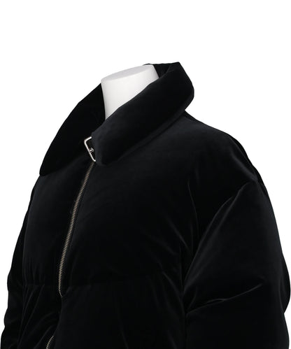 VELOUR DOWN COAT