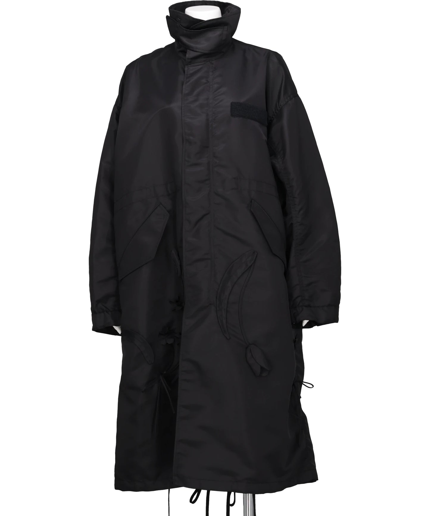 NYLON TWILL 3D EMBROIDERY MODS COAT