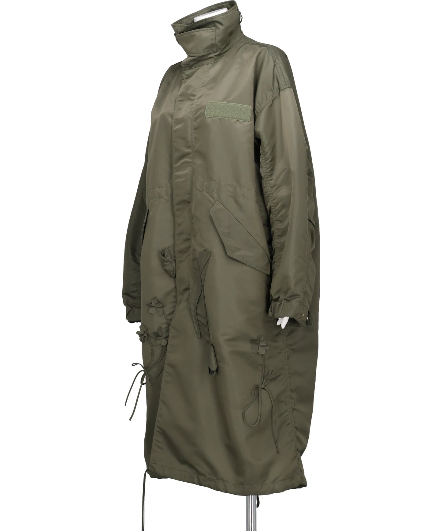 NYLON TWILL 3D EMBROIDERY MODS COAT