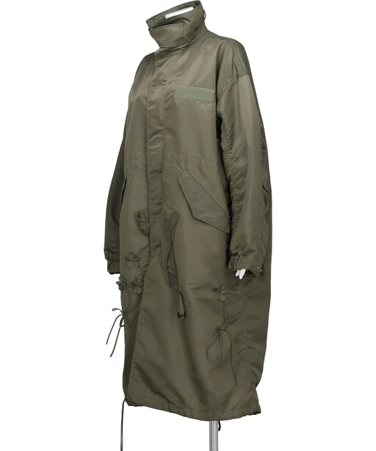 NYLON TWILL 3D EMBROIDERY MODS COAT