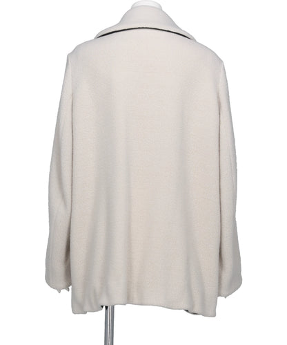 WOOL BOA COAT