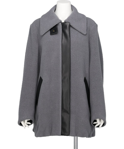 WOOL BOA COAT