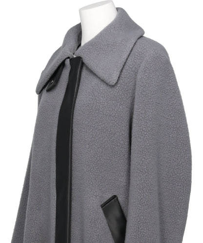 WOOL BOA COAT