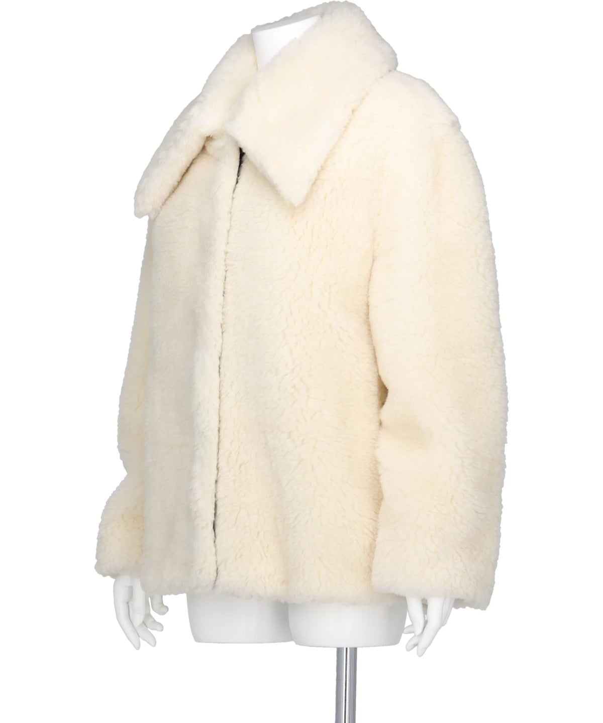 WOOL BOA WIDE COLLAR CORT
