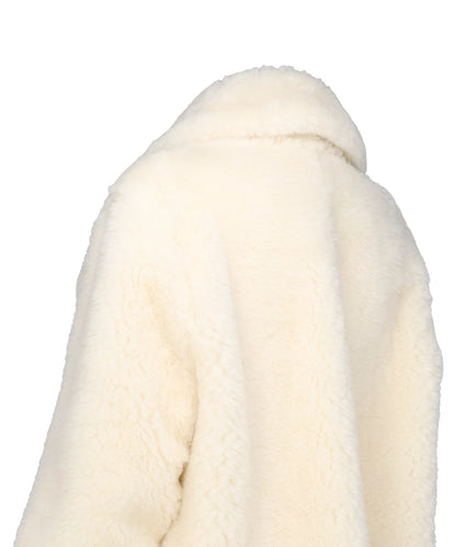 WOOL BOA WIDE COLLAR CORT