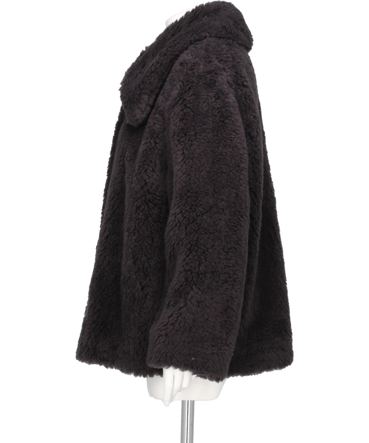 WOOL BOA WIDE COLLAR CORT