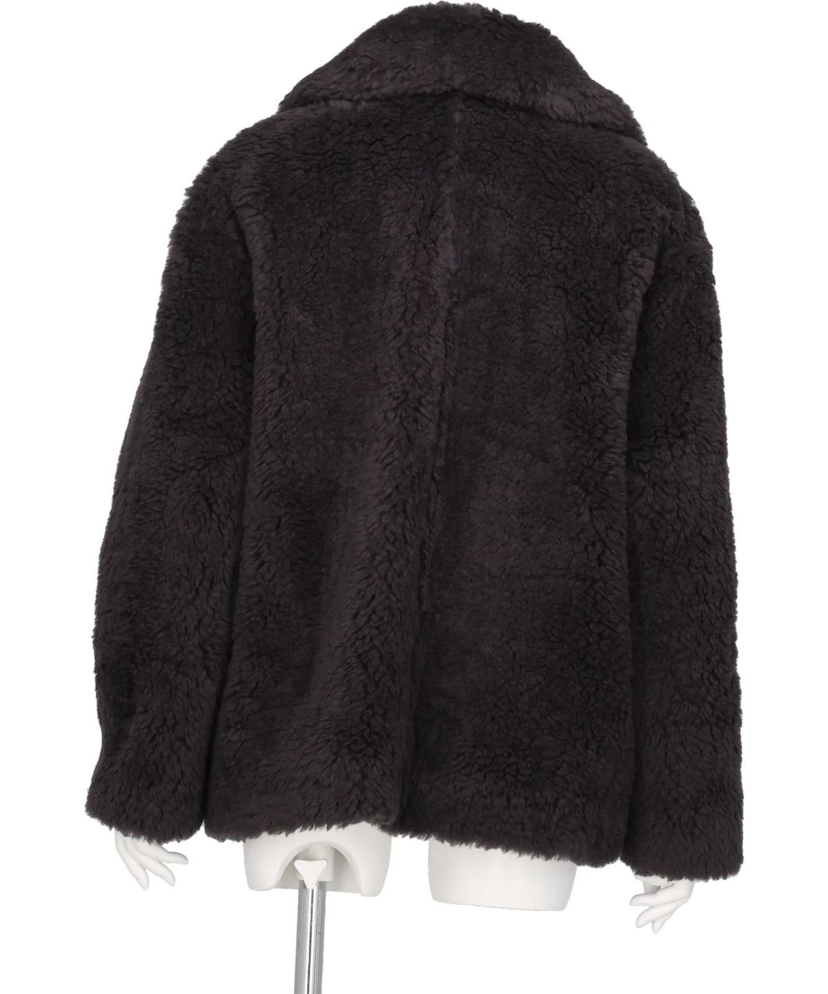 WOOL BOA WIDE COLLAR CORT