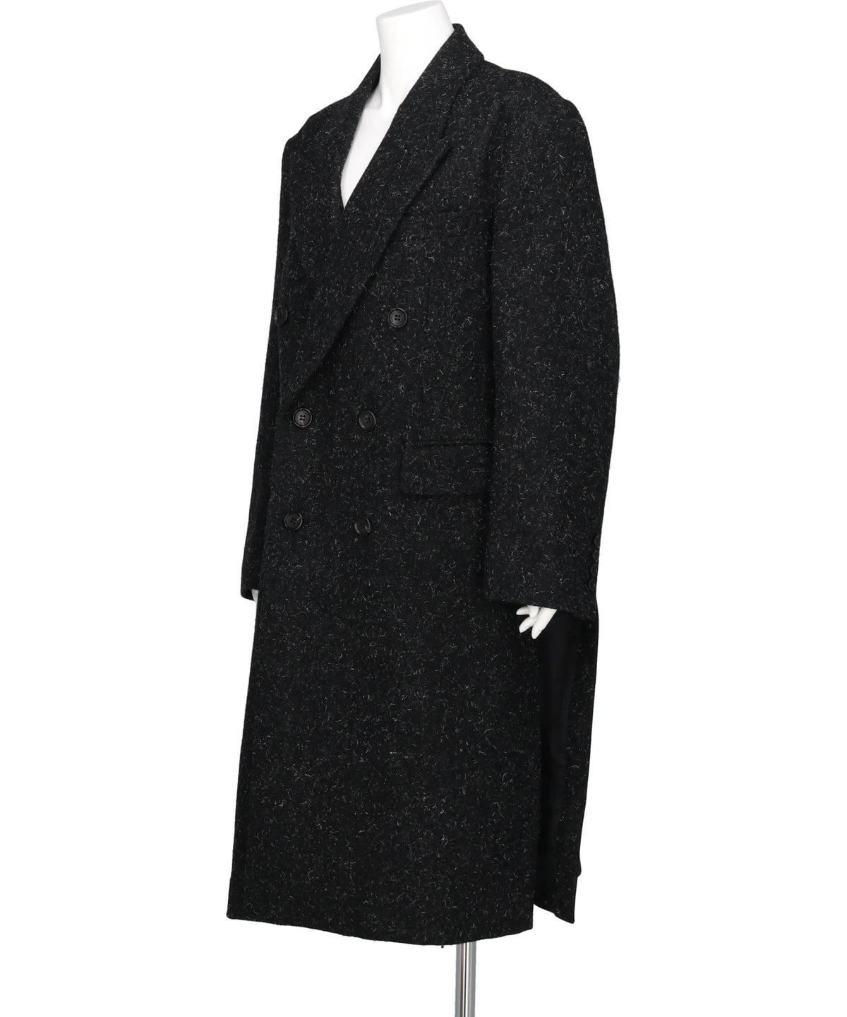 MELTON DOUBLE-BREASTED CHESTERFIELD COAT