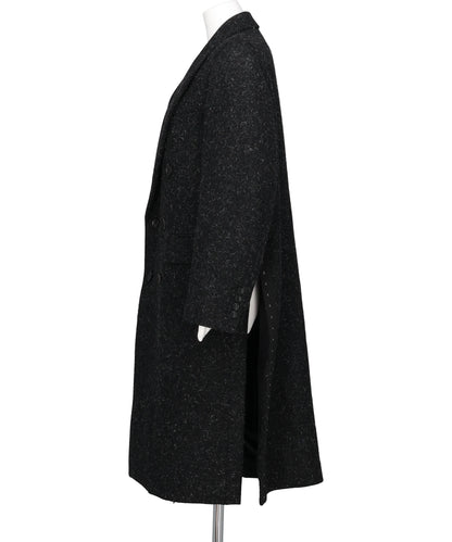 MELTON DOUBLE-BREASTED CHESTERFIELD COAT