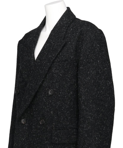 MELTON DOUBLE-BREASTED CHESTERFIELD COAT