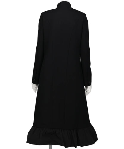 VOLANT STAND COLLAR COAT