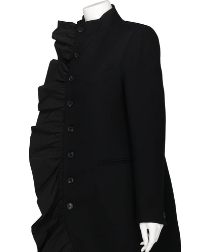 VOLANT STAND COLLAR COAT